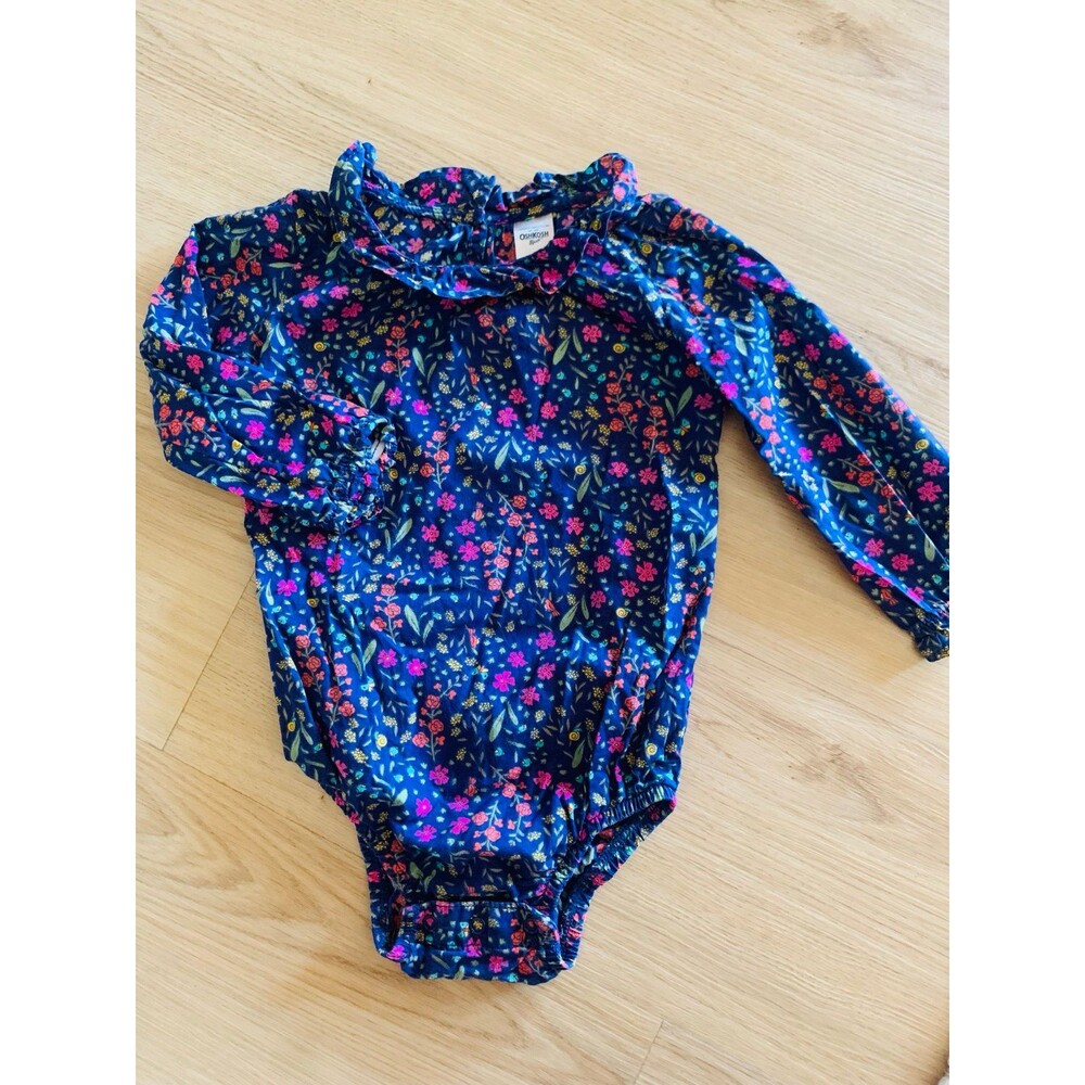 OSH KOSH ruffle onesie liberty 18M